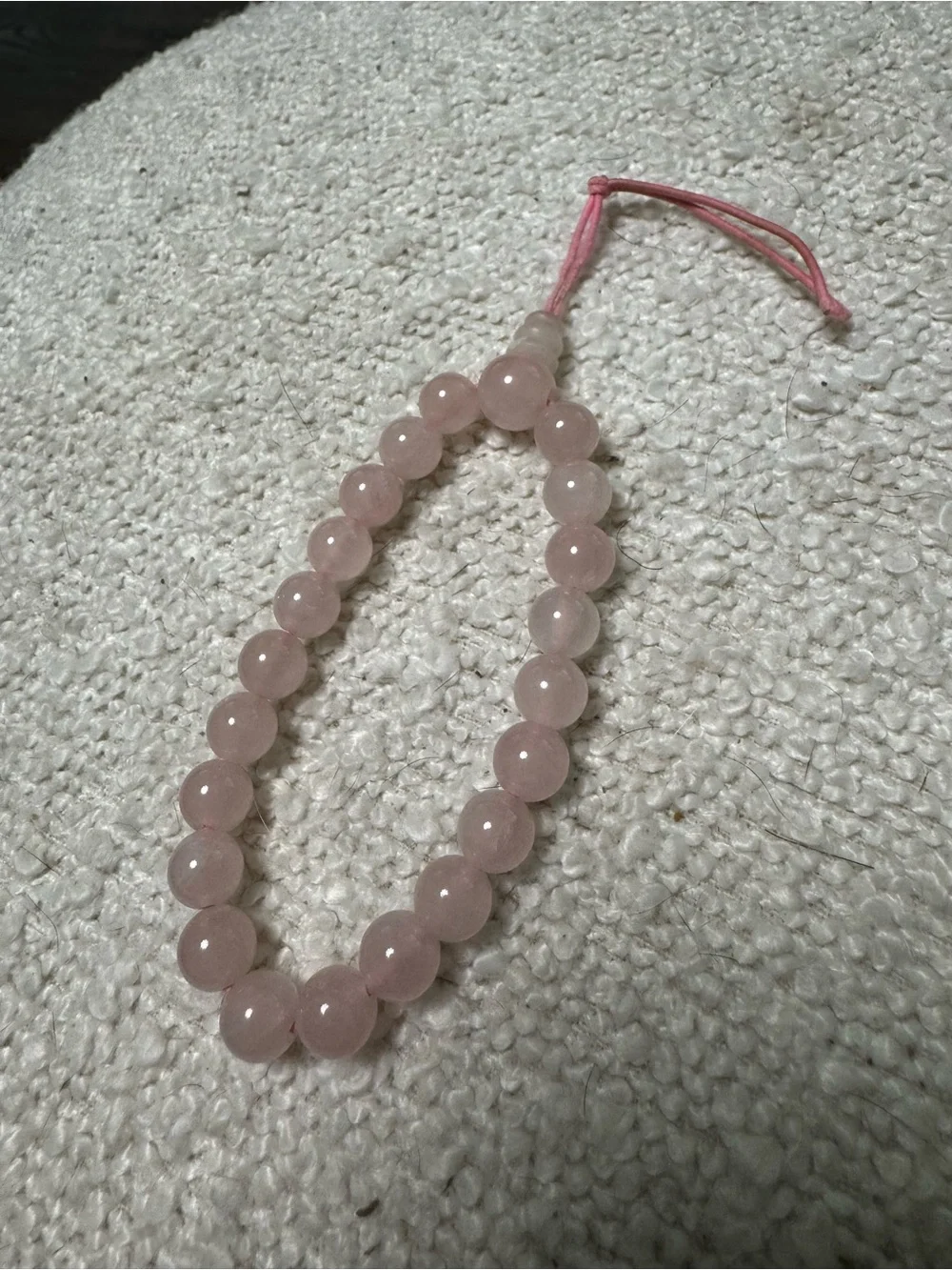 Pink Beaded Bracelet - adjustable